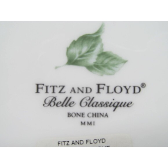 Fitz & Floyd Belle Classique Bone China  9-1/4" Salad Plates New set of 3 - Picture 7 of 16
